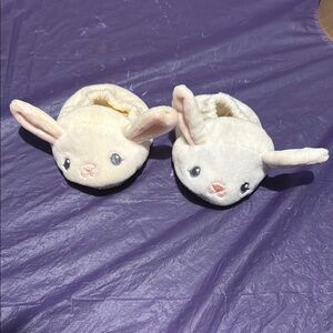 Cream Cozy Animal Ear Slippers